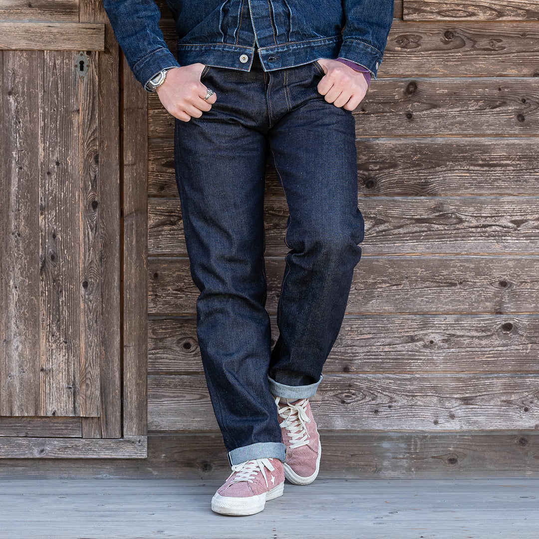 【限定生産】Lot.1990 "Ginjyo" Regular Straight Fit Jeans with 15oz Heavy Wgt Denim (Washed) 【レギュラーストレート／吟醸／15oz／ヘビーウェイトデニム／ワンウォッシュ】
