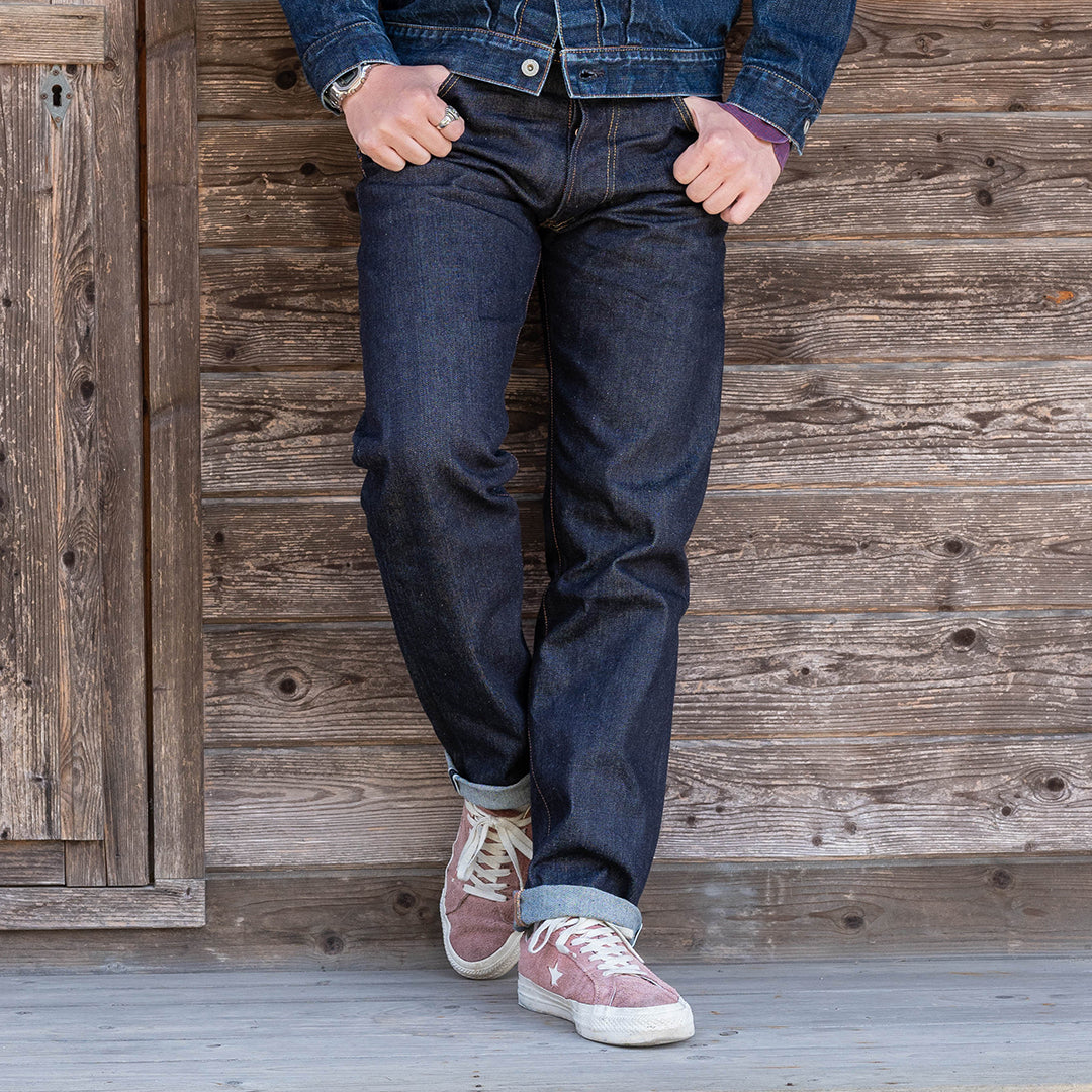 【限定生産】Lot.1990 "Ginjyo" Regular Straight Fit Jeans with 15oz Heavy Wgt Denim (Washed) 【レギュラーストレート／吟醸／15oz／ヘビーウェイトデニム／ワンウォッシュ】