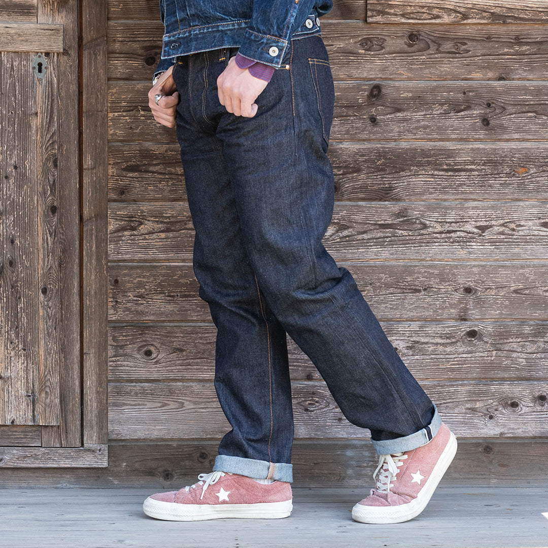 【限定生産】Lot.1990 "Ginjyo" Regular Straight Fit Jeans with 15oz Heavy Wgt Denim (Washed) 【レギュラーストレート／吟醸／15oz／ヘビーウェイトデニム／ワンウォッシュ】