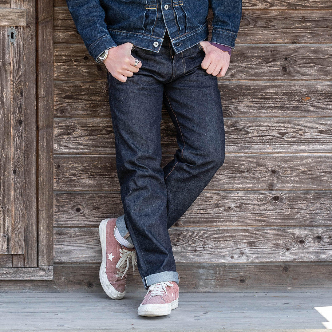【限定生産】Lot.1990 "Ginjyo" Regular Straight Fit Jeans with 15oz Heavy Wgt Denim (Washed) 【レギュラーストレート／吟醸／15oz／ヘビーウェイトデニム／ワンウォッシュ】