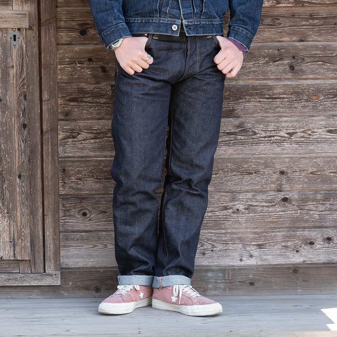 【限定生産】Lot.1990 "Ginjyo" Regular Straight Fit Jeans with 15oz Heavy Wgt Denim (Washed) 【レギュラーストレート／吟醸／15oz／ヘビーウェイトデニム／ワンウォッシュ】