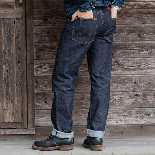 【限定生産】Lot.1990 "Dai-Ginjyo" Regular Straight Fit Jeans with 15.5oz Heavy Wgt Slub Denim (Washed) 【レギュラーストレート／大吟醸／15.5oz／ヘビーウェイト／スラブデニム／ワンウォッシュ】