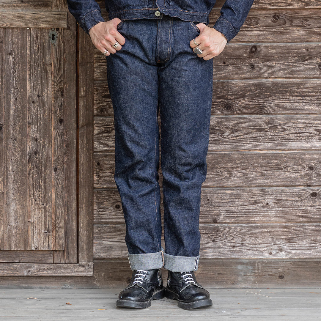 【限定】Lot.1990 "Shimofuri" Regular Straight Fit Jeans 14.35oz Uneven Denim (Washed) 【レギュラーストレート／霜降り／ワンウォッシュ】