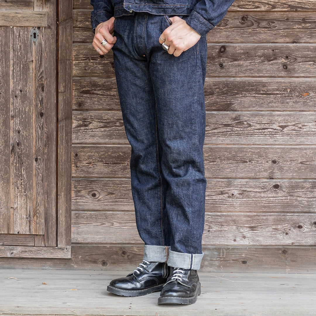 【限定】Lot.1990 "Shimofuri" Regular Straight Fit Jeans 14.35oz Uneven Denim (Washed) 【レギュラーストレート／霜降り／ワンウォッシュ】