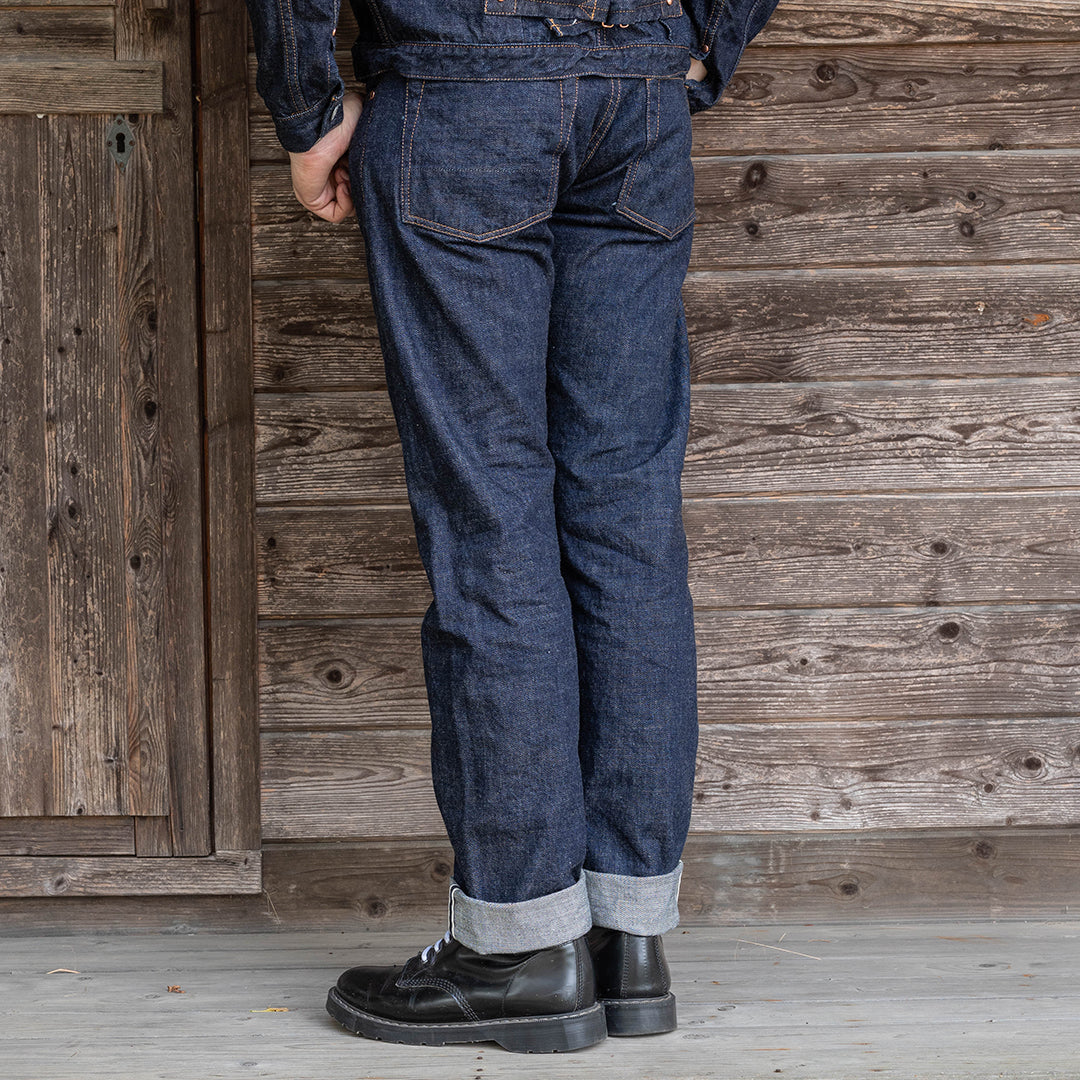 【限定】Lot.1990 "Shimofuri" Regular Straight Fit Jeans 14.35oz Uneven Denim (Washed) 【レギュラーストレート／霜降り／ワンウォッシュ】