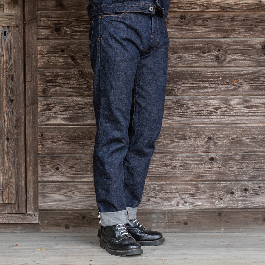 【限定】Lot.1990 "Shimofuri" Regular Straight Fit Jeans 14.35oz Uneven Denim (Washed) 【レギュラーストレート／霜降り／ワンウォッシュ】