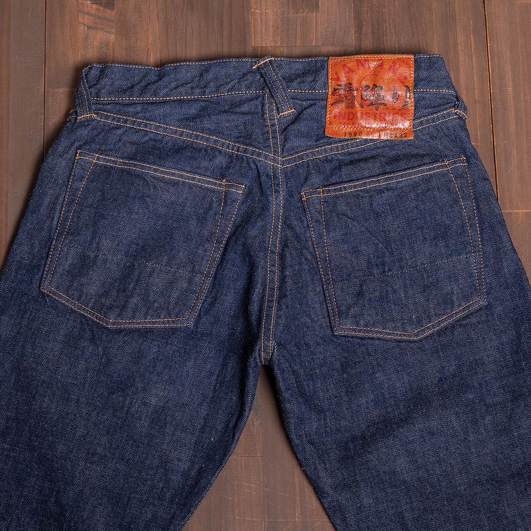 【限定】Lot.1990 "Shimofuri" Regular Straight Fit Jeans 14.35oz Uneven Denim (Washed) 【レギュラーストレート／霜降り／ワンウォッシュ】