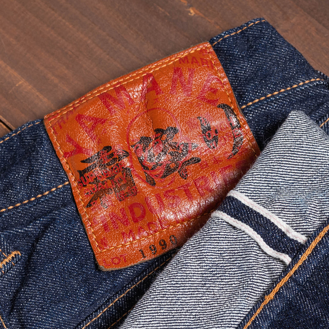 【限定】Lot.1990 "Shimofuri" Regular Straight Fit Jeans 14.35oz Uneven Denim (Washed) 【レギュラーストレート／霜降り／ワンウォッシュ】