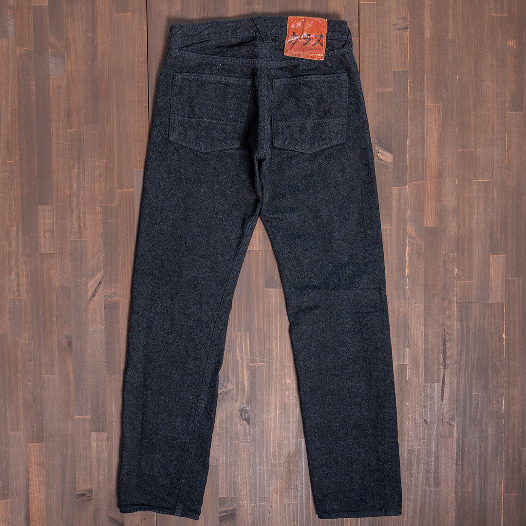 [Limited] Lot.1990 "Karasu(Crow)" Regular Straight Fit Jeans 14oz Black Denim (Washed) [Regular Straight/Karasu/Black Denim/One Wash]