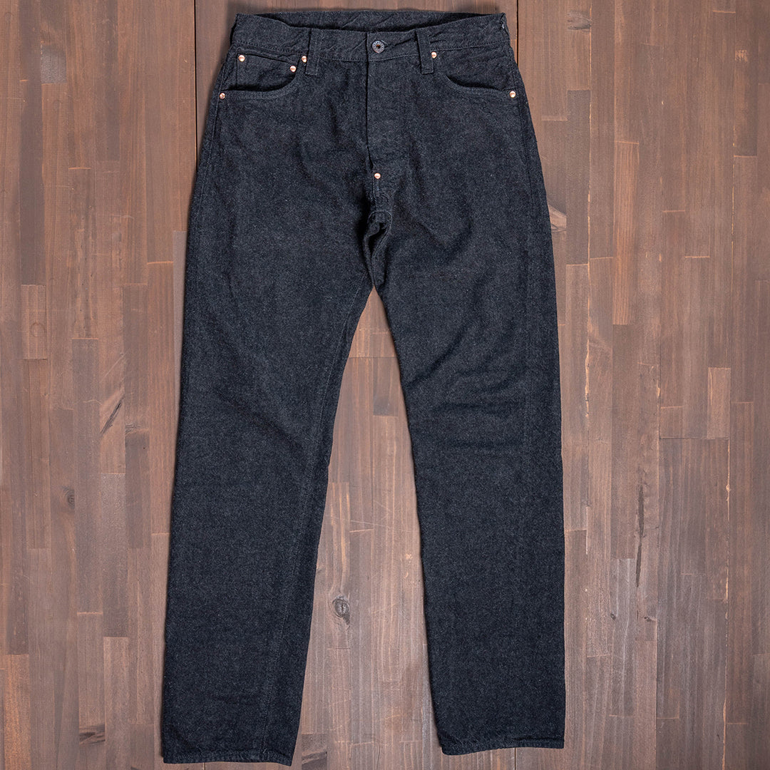 [Limited] Lot.1990 "Karasu(Crow)" Regular Straight Fit Jeans 14oz Black Denim (Washed) [Regular Straight/Karasu/Black Denim/One Wash]