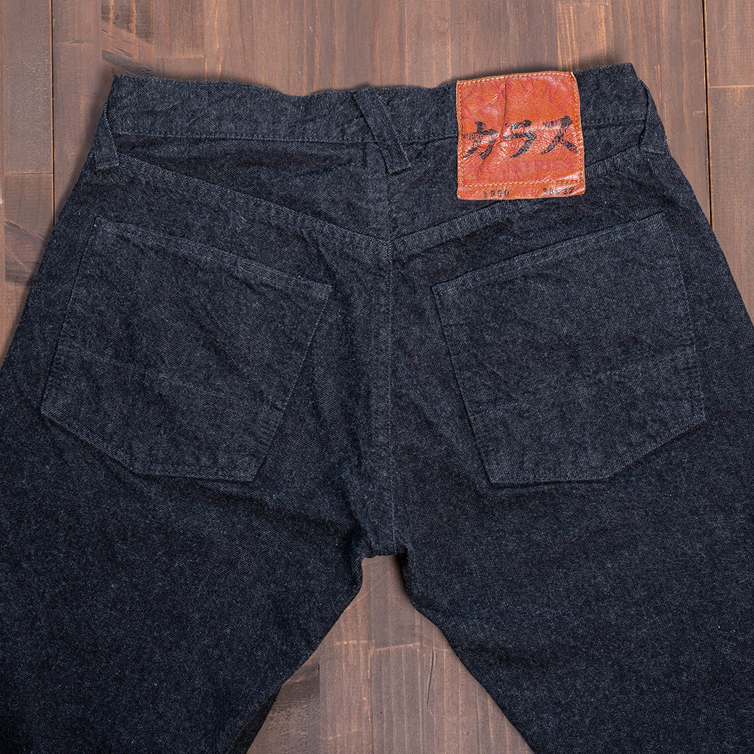[Limited] Lot.1990 "Karasu(Crow)" Regular Straight Fit Jeans 14oz Black Denim (Washed) [Regular Straight/Karasu/Black Denim/One Wash]