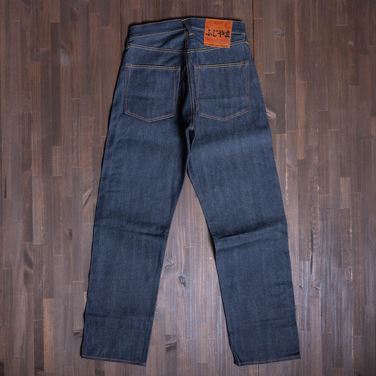 【限定生産】Lot.1991 "Fujiyama(Mt.Fuji)" Straight Fit Jeans with 13.75oz Brown Cotton Denim (Raw and Rigid) 【クラシックストレート／ふじやま／13.75oz／ブラウンコットンデニム／ノンウォッシュ】