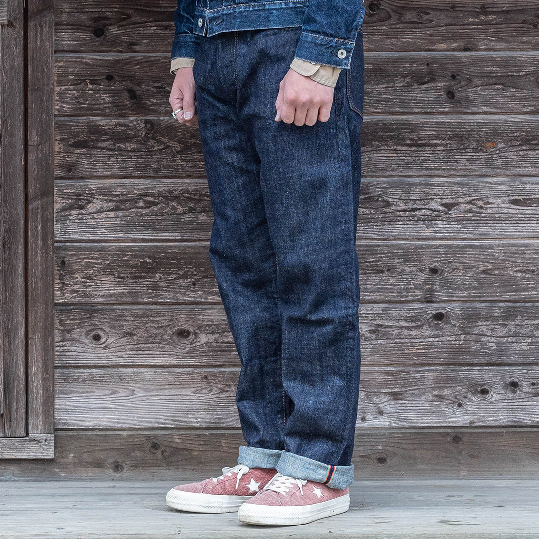 【限定生産】Lot.1991 "Momiji (Maple Tree)" Straight Fit Jeans with Burkina Faso Denim (Raw and Rigid) 【クラシックストレート／もみじ／ブルキナファソデニム／ノンウォッシュ】