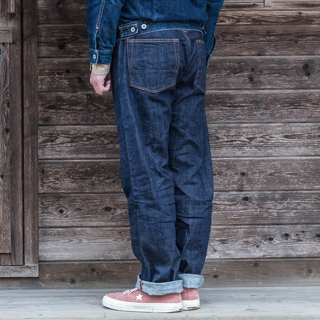 【限定生産】Lot.1991 "Momiji (Maple Tree)" Straight Fit Jeans with Burkina Faso Denim (Raw and Rigid) 【クラシックストレート／もみじ／ブルキナファソデニム／ノンウォッシュ】