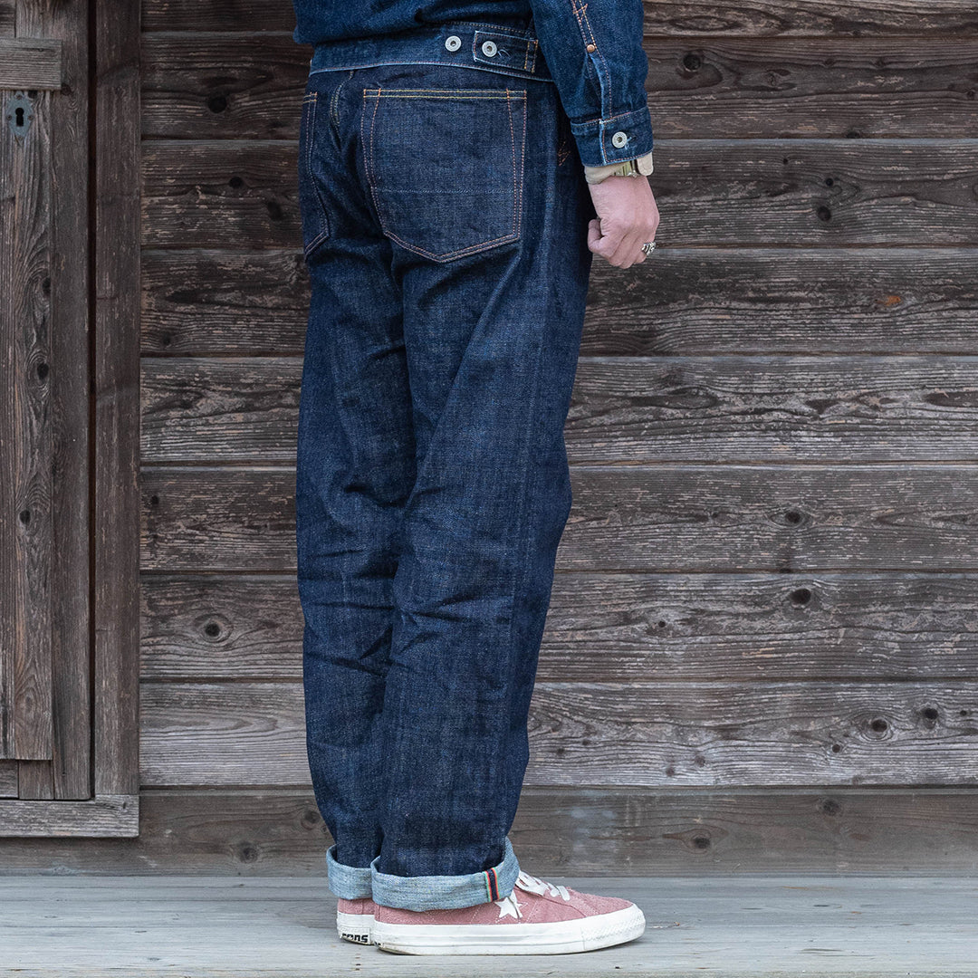 【限定生産】Lot.1991 "Momiji (Maple Tree)" Straight Fit Jeans with Burkina Faso Denim (Raw and Rigid) 【クラシックストレート／もみじ／ブルキナファソデニム／ノンウォッシュ】