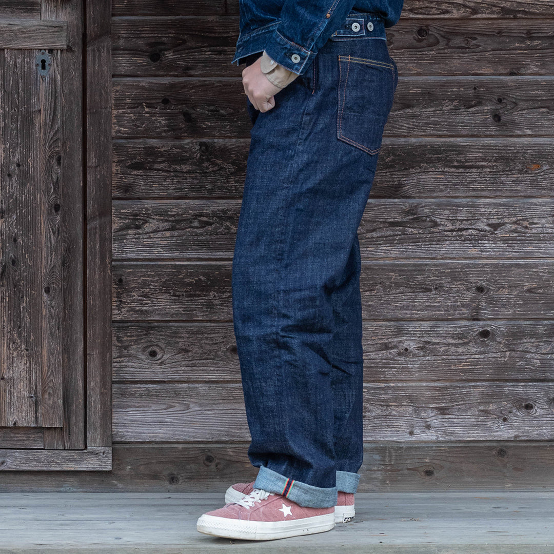 【限定生産】Lot.1991 "Momiji (Maple Tree)" Straight Fit Jeans with Burkina Faso Denim (Raw and Rigid) 【クラシックストレート／もみじ／ブルキナファソデニム／ノンウォッシュ】