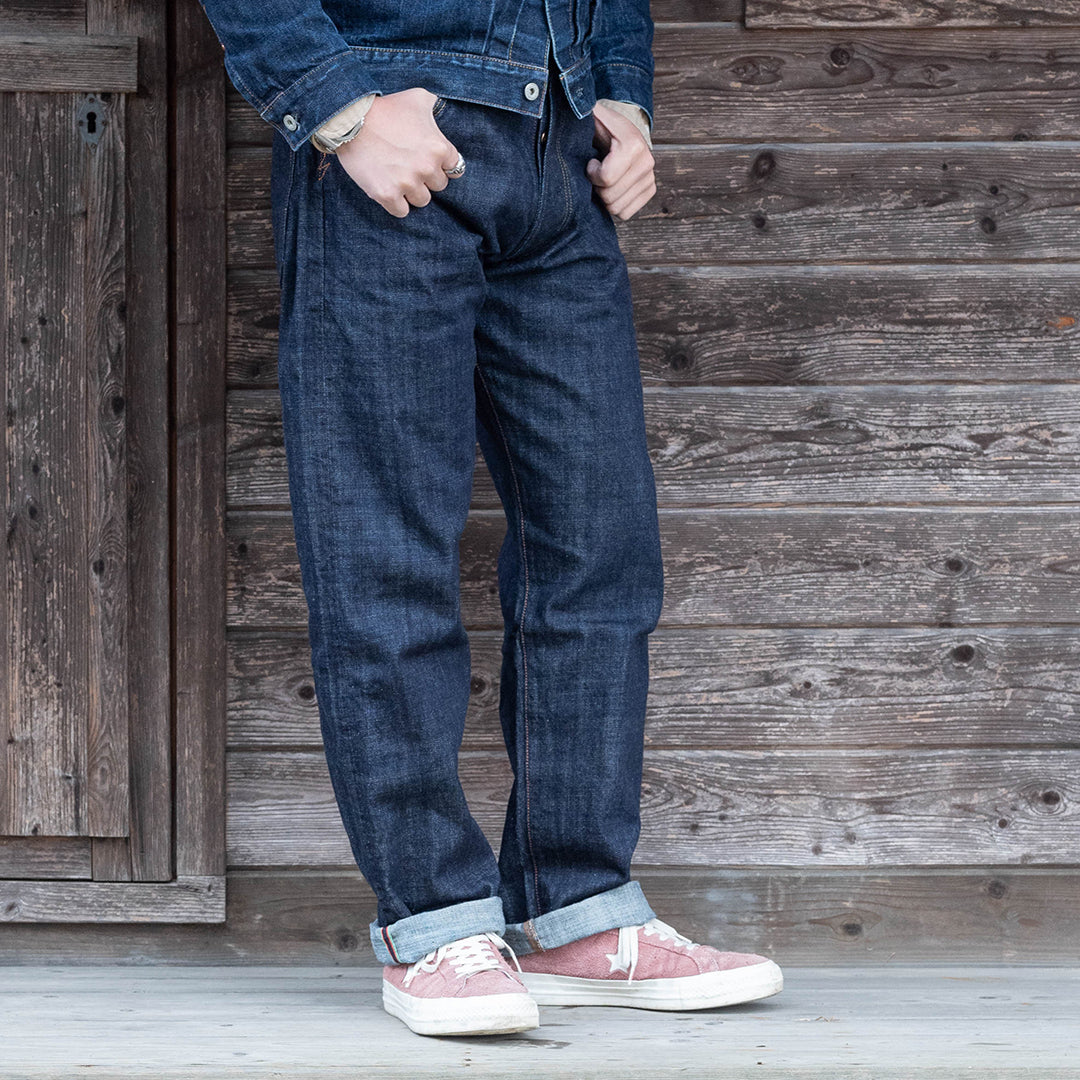 【限定生産】Lot.1991 "Momiji (Maple Tree)" Straight Fit Jeans with Burkina Faso Denim (Raw and Rigid) 【クラシックストレート／もみじ／ブルキナファソデニム／ノンウォッシュ】