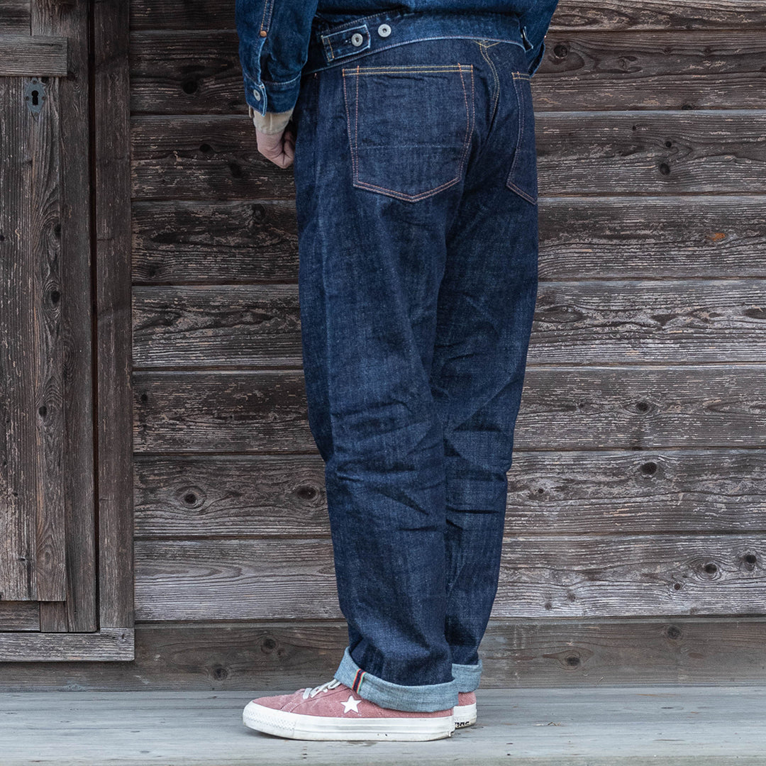 【限定生産】Lot.1991 "Momiji (Maple Tree)" Straight Fit Jeans with Burkina Faso Denim (Raw and Rigid) 【クラシックストレート／もみじ／ブルキナファソデニム／ノンウォッシュ】