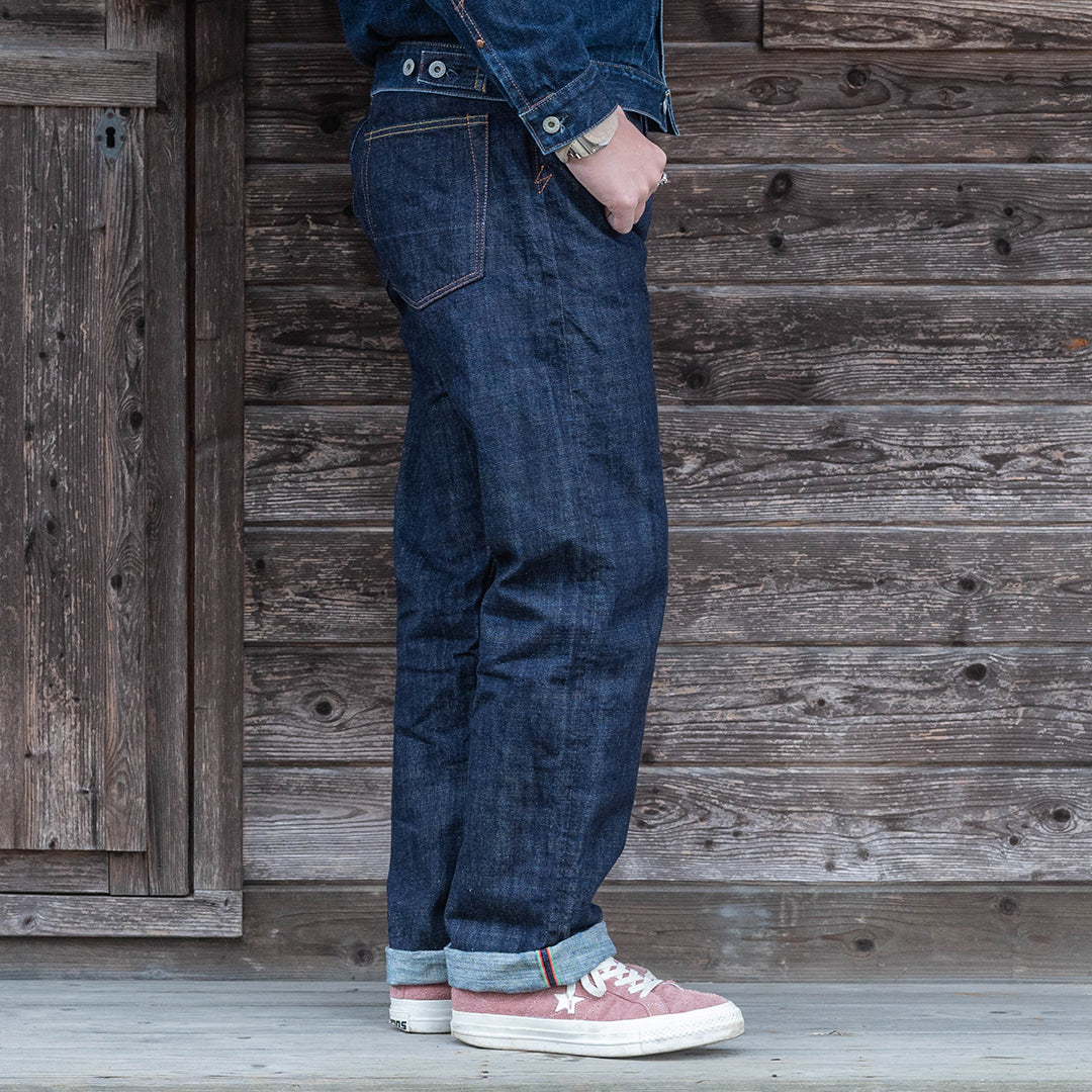 【限定生産】Lot.1991 "Momiji (Maple Tree)" Straight Fit Jeans with Burkina Faso Denim (Raw and Rigid) 【クラシックストレート／もみじ／ブルキナファソデニム／ノンウォッシュ】