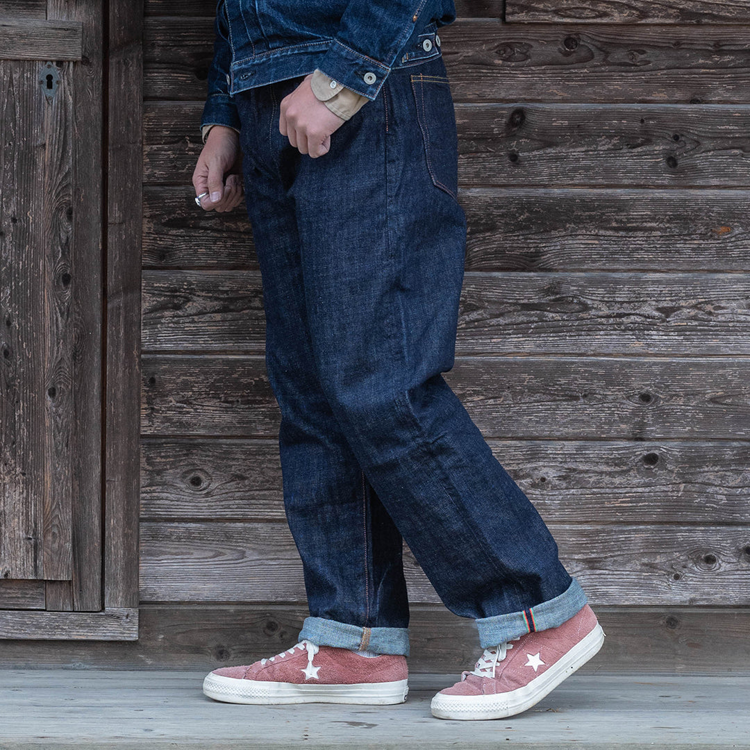 【限定生産】Lot.1991 "Momiji (Maple Tree)" Straight Fit Jeans with Burkina Faso Denim (Raw and Rigid) 【クラシックストレート／もみじ／ブルキナファソデニム／ノンウォッシュ】