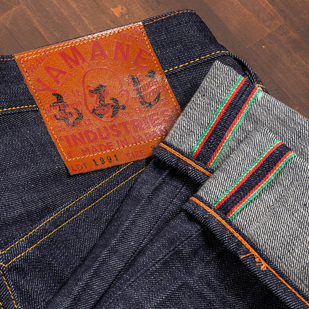 【限定生産】Lot.1991 "Momiji (Maple Tree)" Straight Fit Jeans with Burkina Faso Denim (Raw and Rigid) 【クラシックストレート／もみじ／ブルキナファソデニム／ノンウォッシュ】