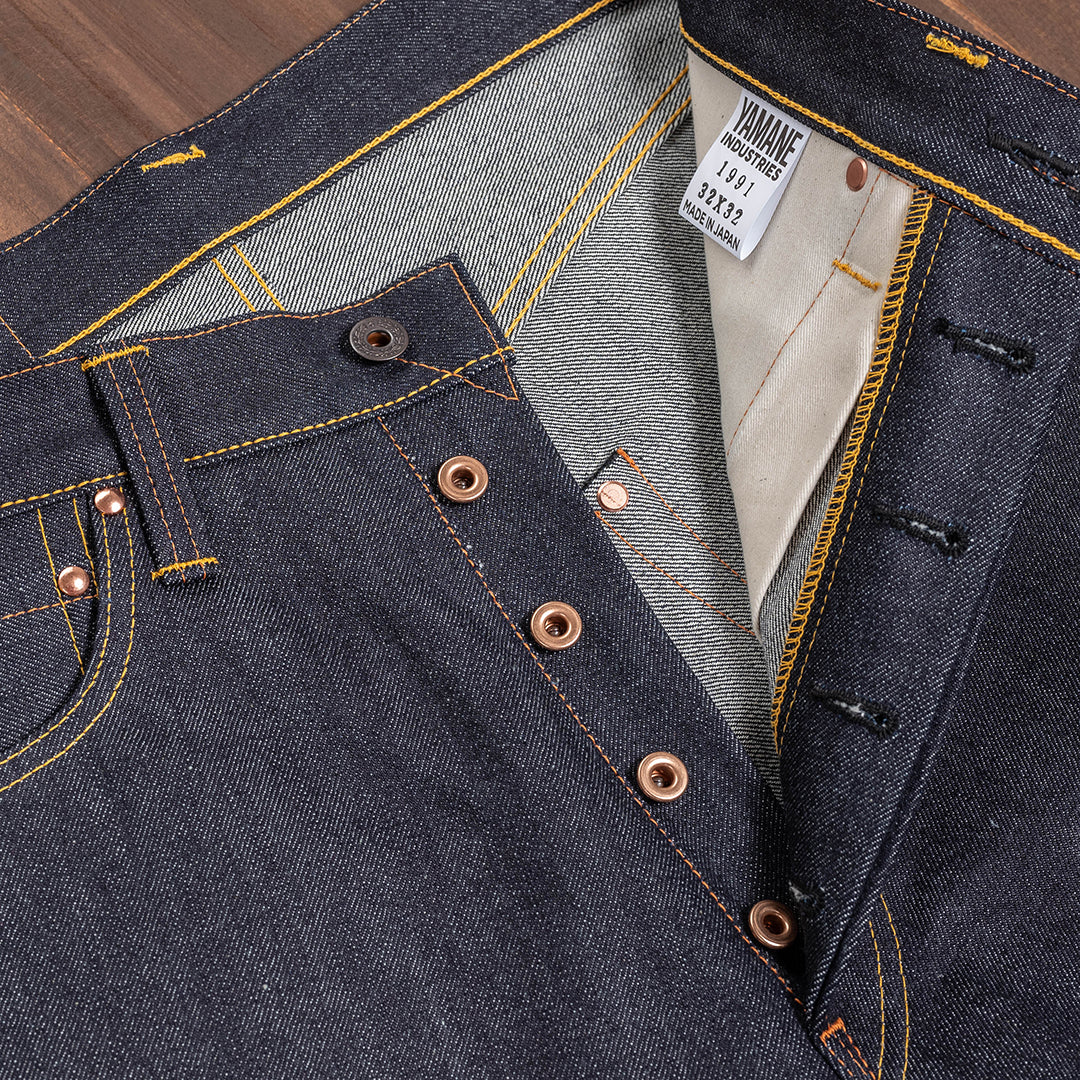 【限定生産】Lot.1991 "Ginjyo" Classic Straight Fit Jeans with 15oz Heavy Wgt Denim (Washed) 【クラシックストレート／吟醸／15oz／ヘビーウェイトデニム／ワンウォッシュ】