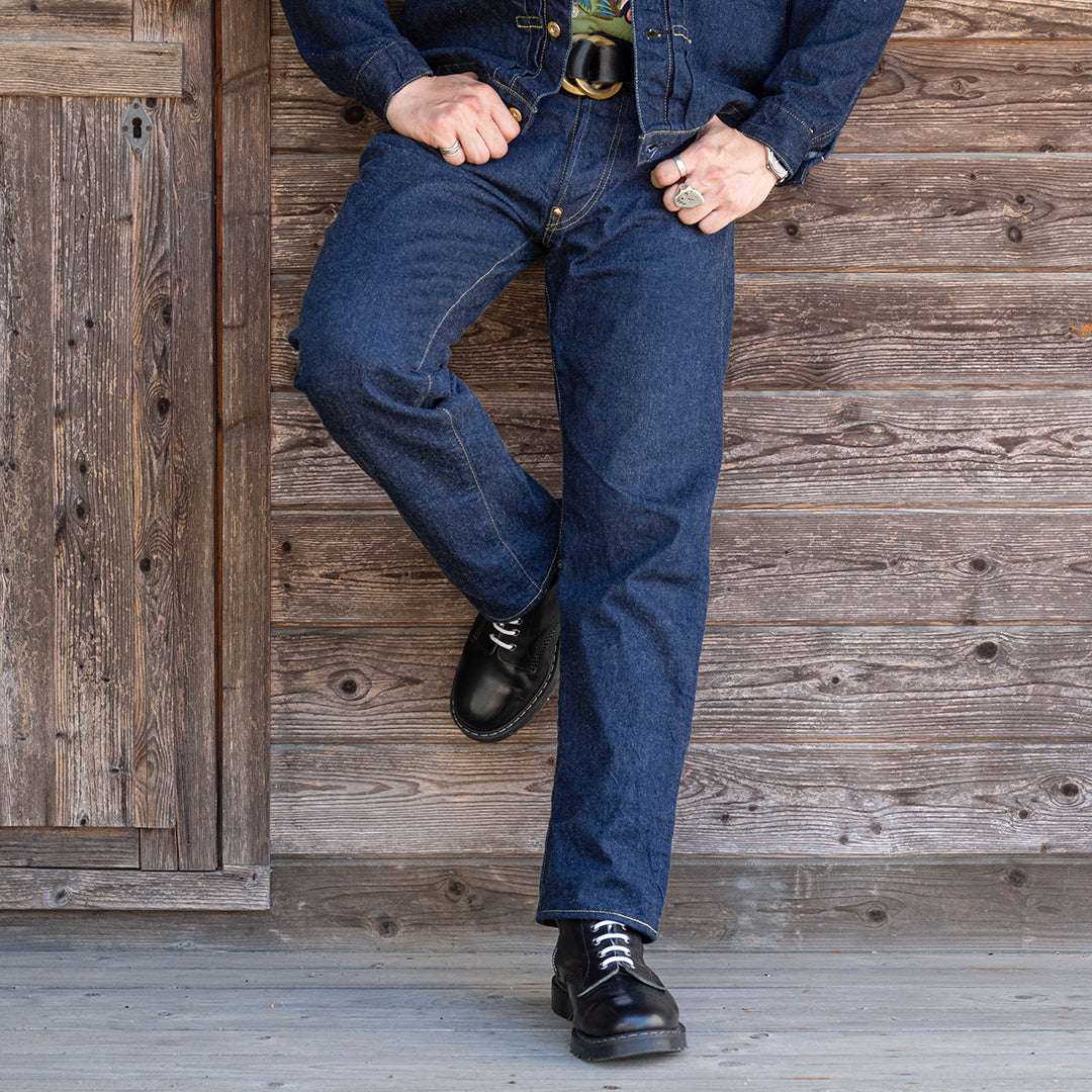 【限定】Lot.1991 "Gyokuro" Classic Straight Fit Jeans 14oz Deep Blue Indigo Denim (Washed) 【クラシックストレート／ディープブルーデニム／ワンウォッシュ】