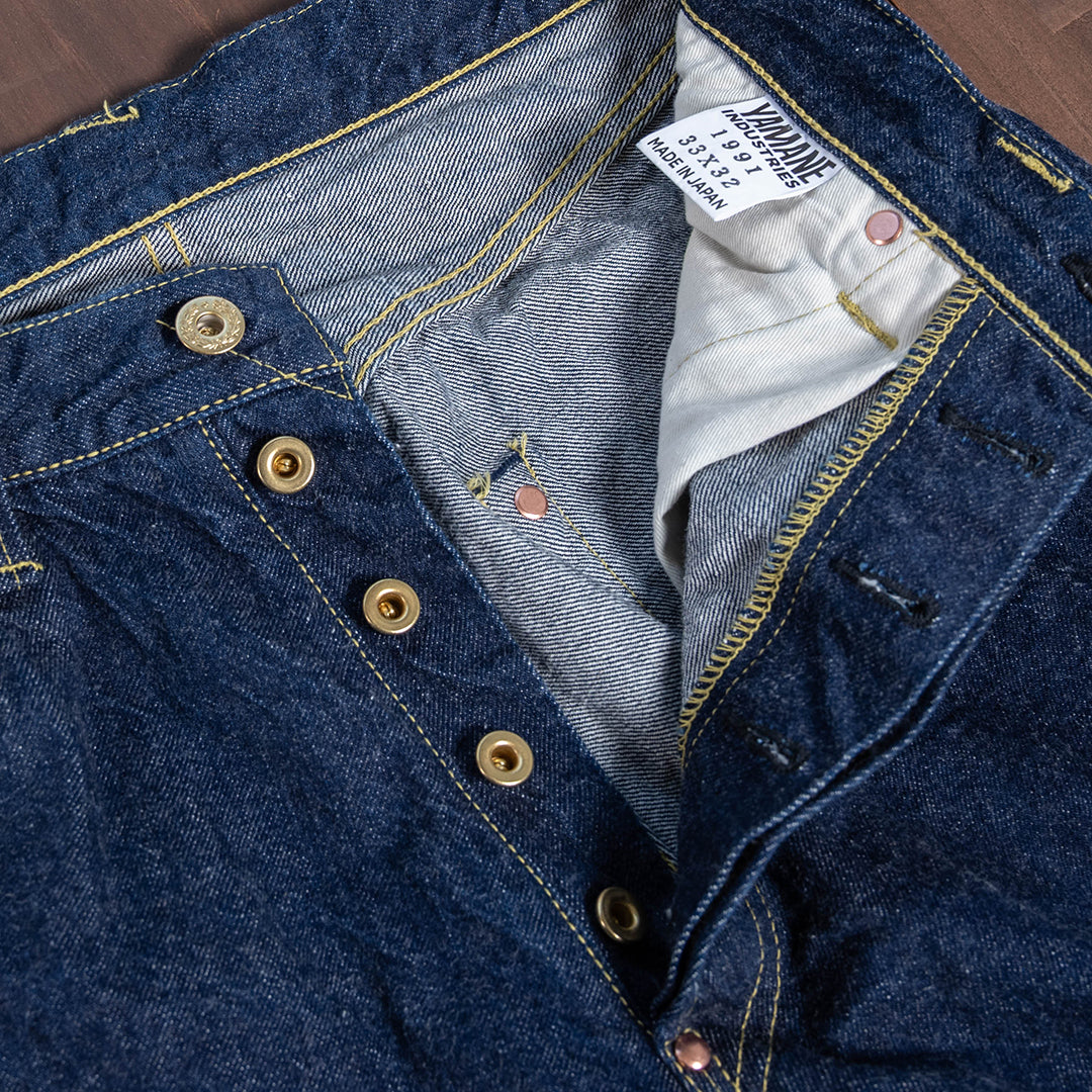 【限定】Lot.1991 "Gyokuro" Classic Straight Fit Jeans 14oz Deep Blue Indigo Denim (Washed) 【クラシックストレート／ディープブルーデニム／ワンウォッシュ】