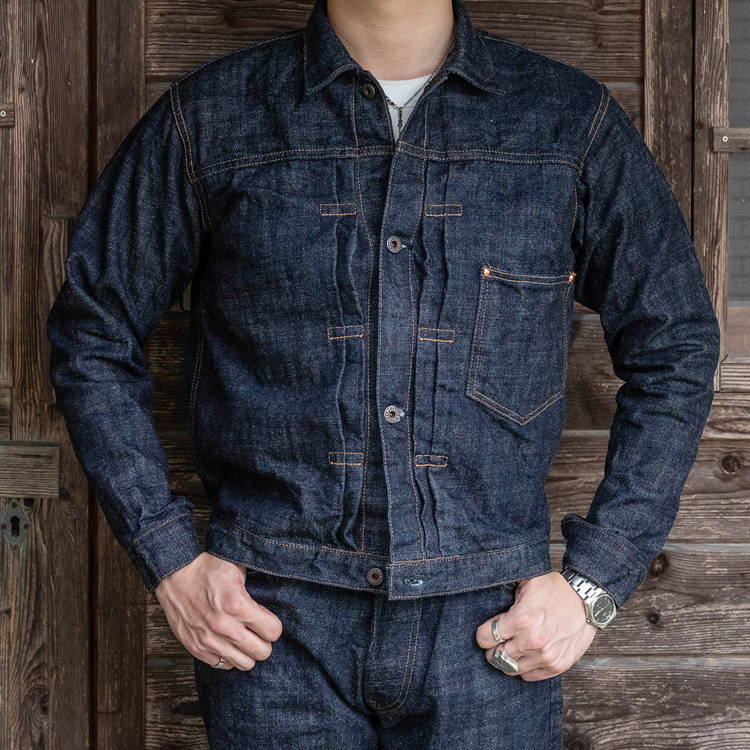 【限定】Lot.2505T No.0 "BEAST" Type-WWII Denim Jacket 15oz Heavy Slub Denim (Washed)【大戦モデル／ヘビースラブデニム／ワンウォッシュ】