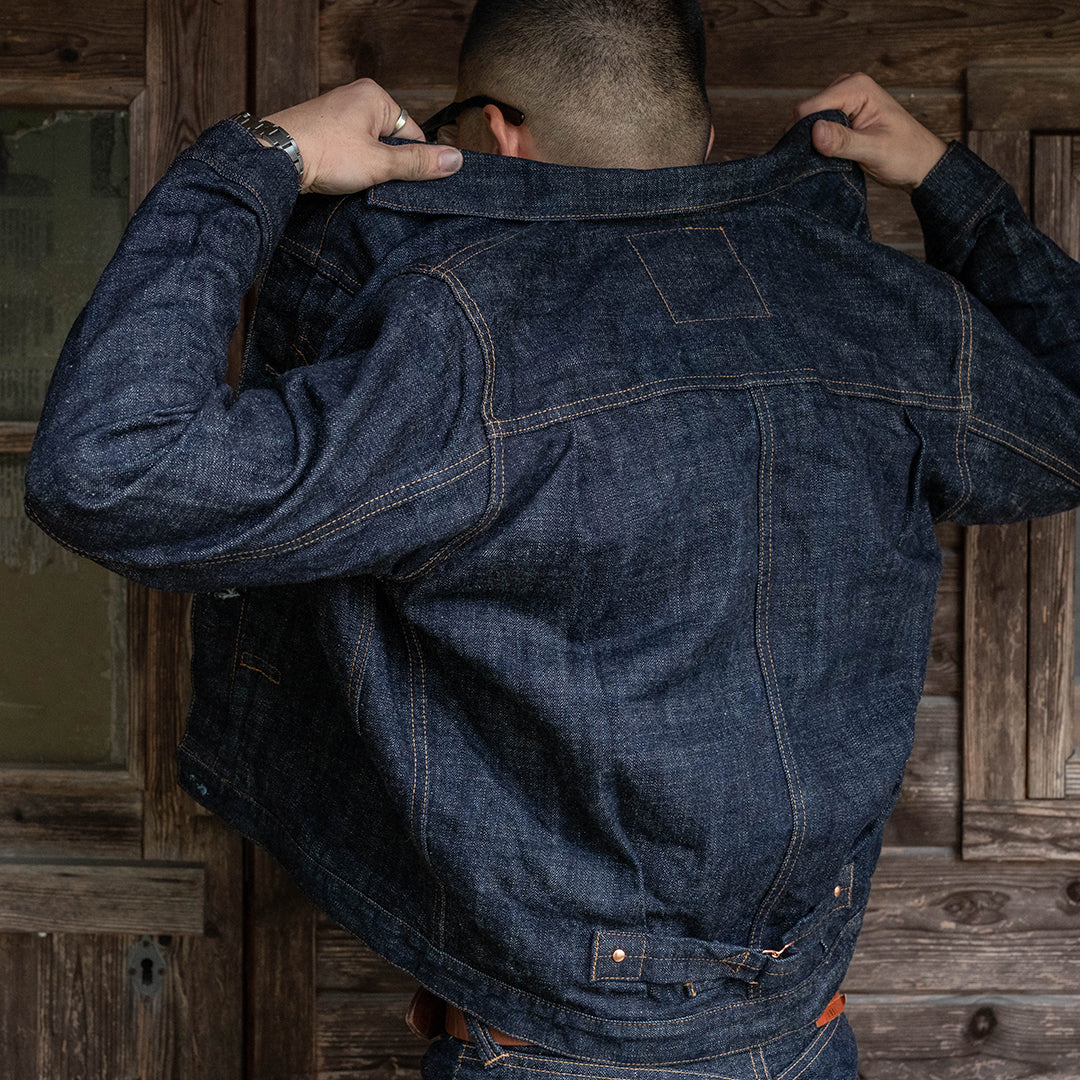 【限定】Lot.2505T No.0 "BEAST" Type-WWII Denim Jacket 15oz Heavy Slub Denim (Washed)【大戦モデル／ヘビースラブデニム／ワンウォッシュ】