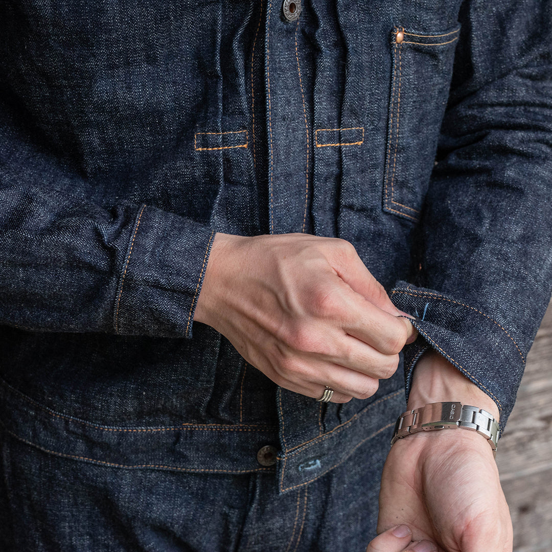 【限定】Lot.2505T No.0 "BEAST" Type-WWII Denim Jacket 15oz Heavy Slub Denim (Washed)【大戦モデル／ヘビースラブデニム／ワンウォッシュ】