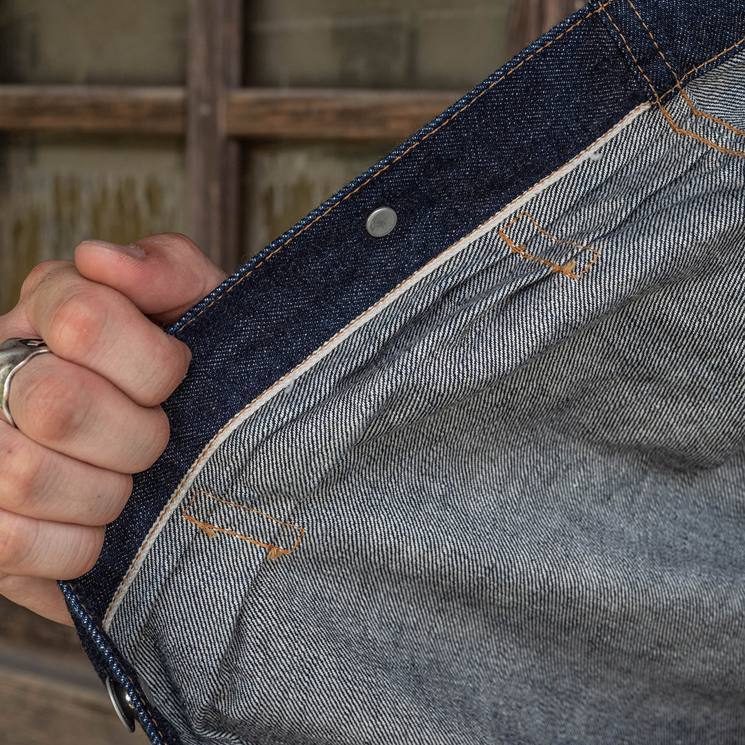 【限定】Lot.2505T "Shimofuri" Type-WWII Denim Jacket 14.35oz Uneven Denim (Raw / Washed)【大戦モデル／霜降り／ワンウォッシュ】
