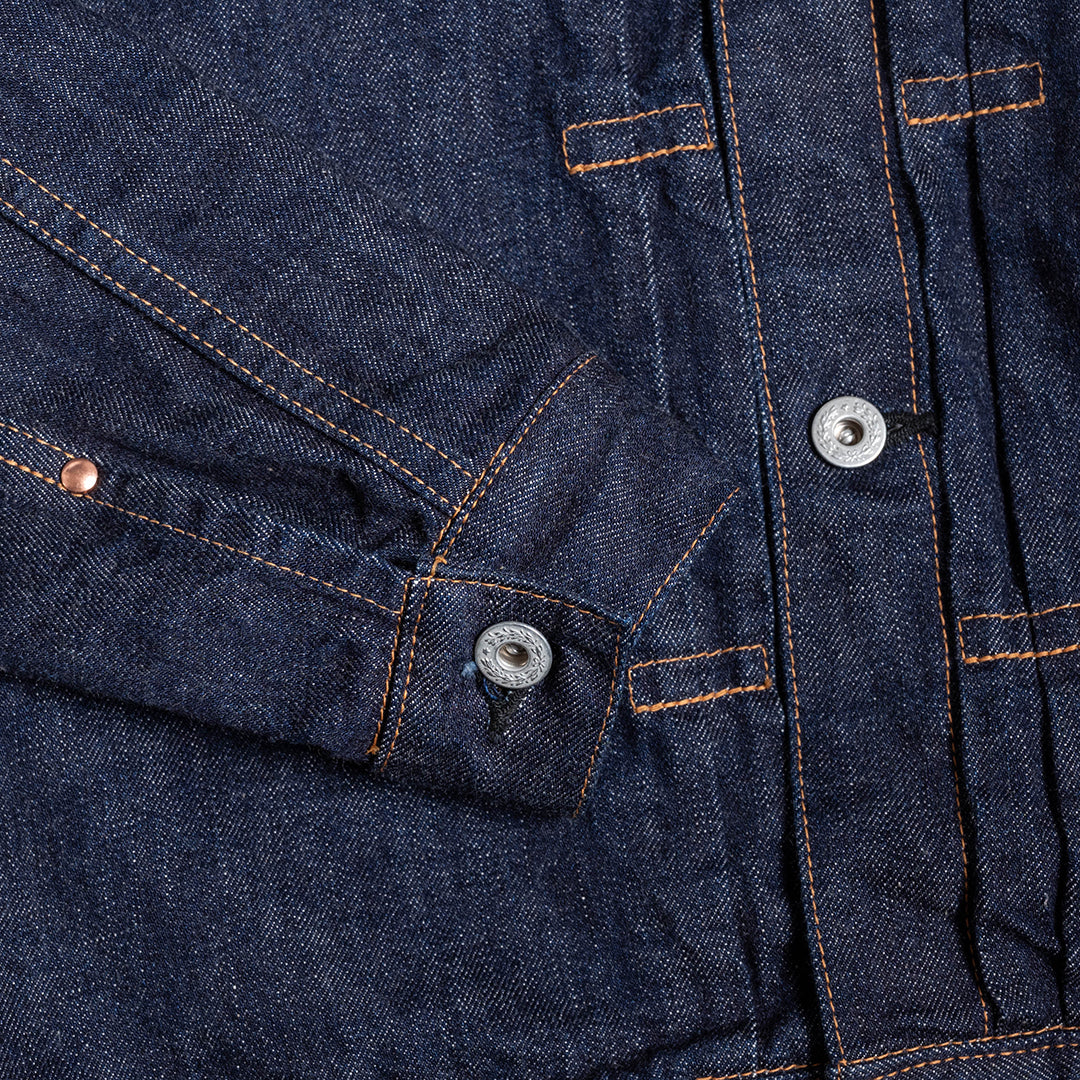 【限定】Lot.2505T "Shimofuri" Type-WWII Denim Jacket 14.35oz Uneven Denim (Raw / Washed)【大戦モデル／霜降り／ワンウォッシュ】