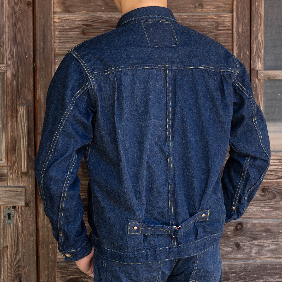 【限定】Lot.2506T "Gyokuro" Type-1 Denim Jacket 14oz Deep Blue Indigo Denim (Washed)