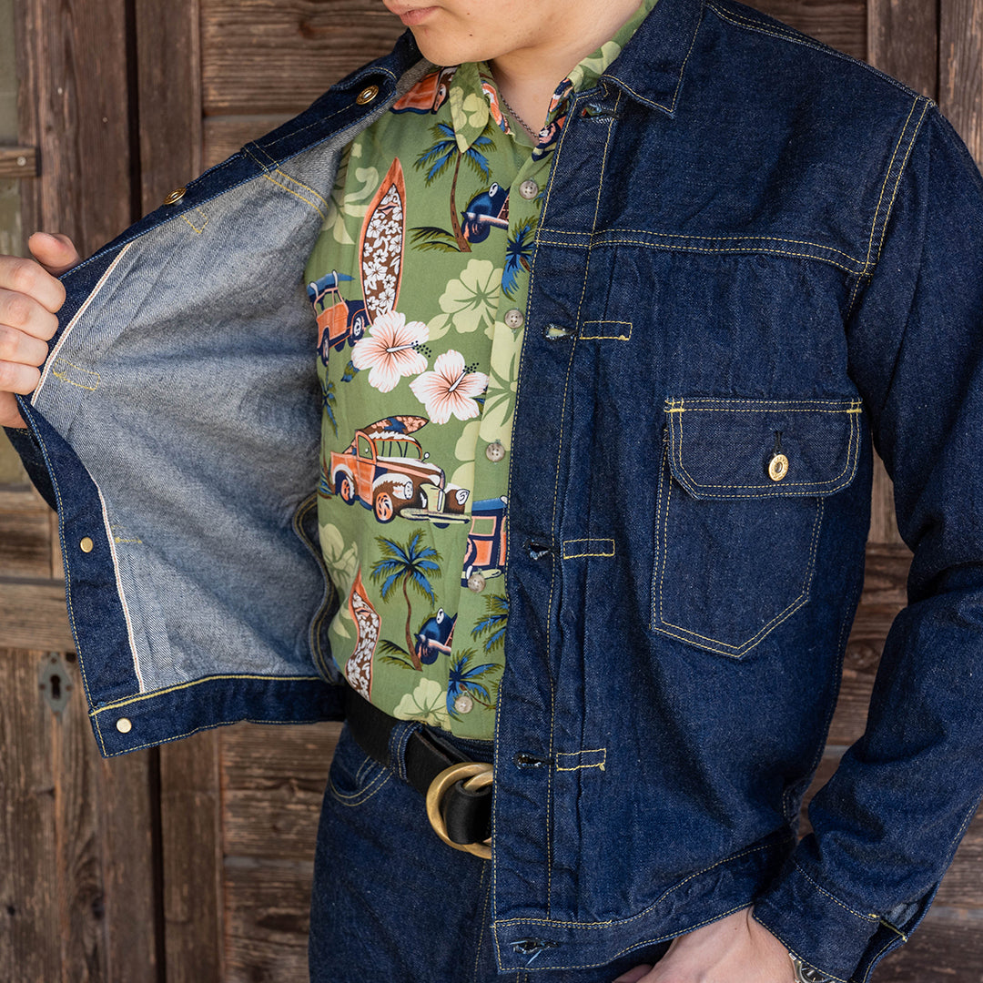 【限定】Lot.2506T "Gyokuro" Type-1 Denim Jacket 14oz Deep Blue Indigo Denim (Washed)