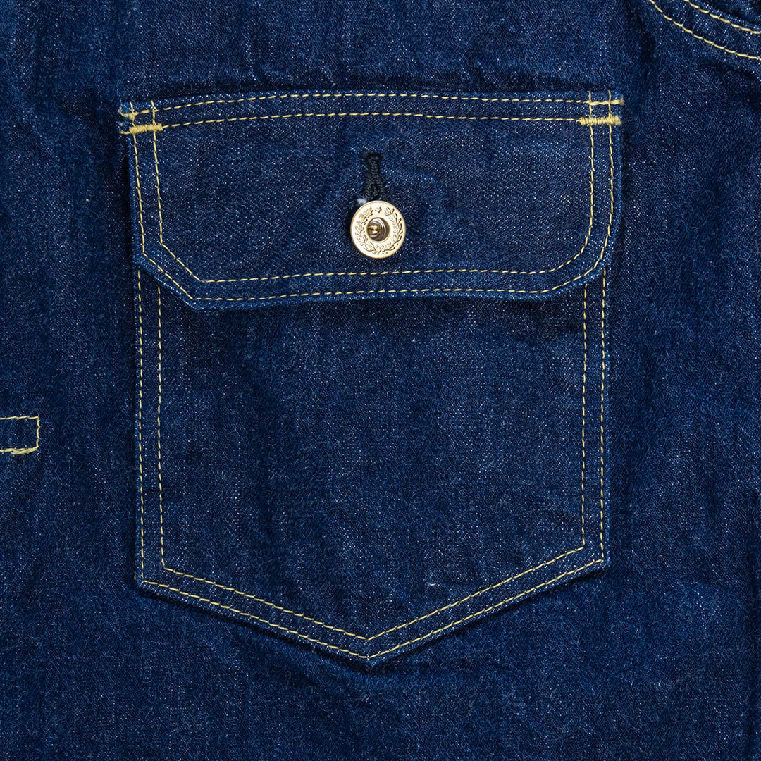 【限定】Lot.2506T "Gyokuro" Type-1 Denim Jacket 14oz Deep Blue Indigo Denim (Washed)