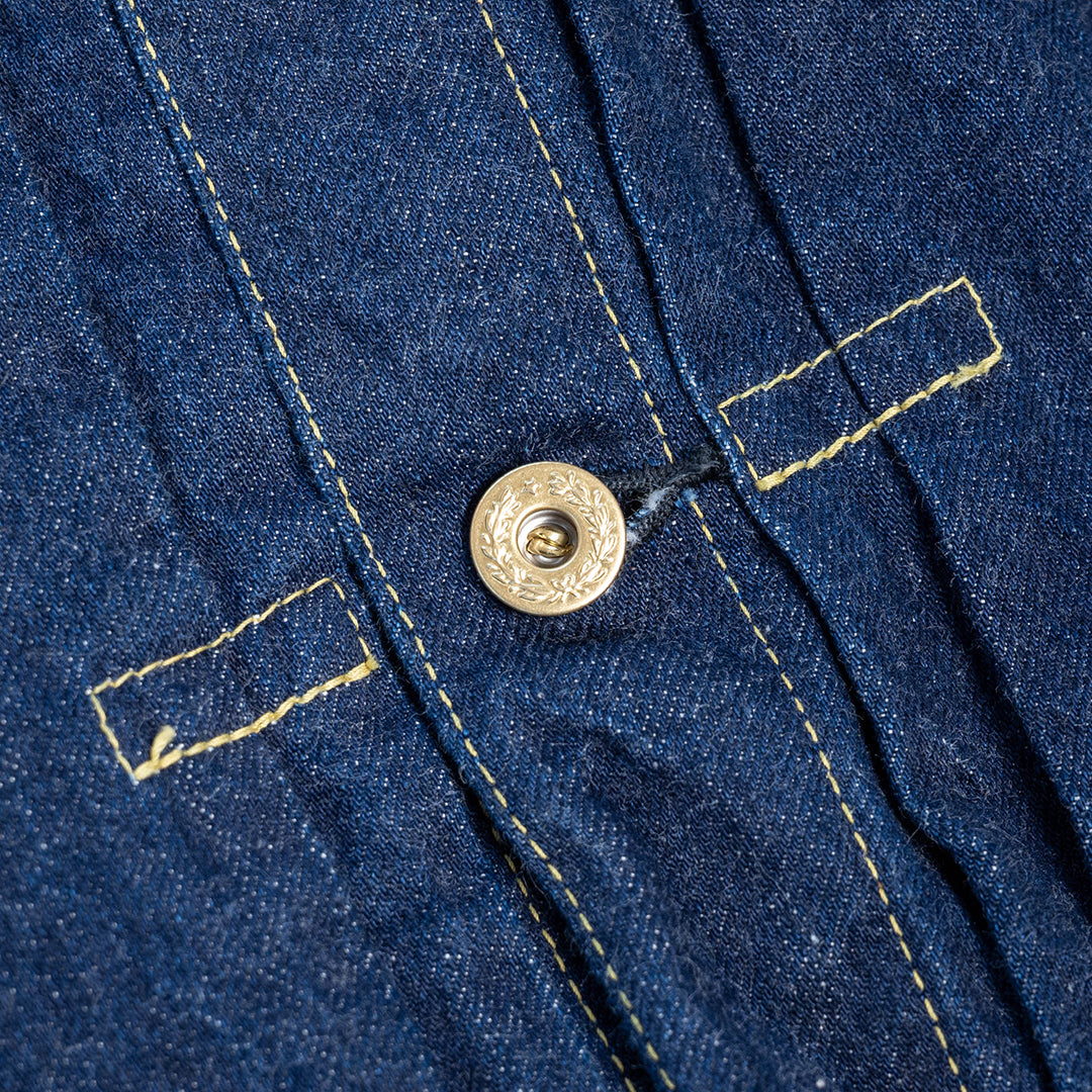 【限定】Lot.2506T "Gyokuro" Type-1 Denim Jacket 14oz Deep Blue Indigo Denim (Washed)