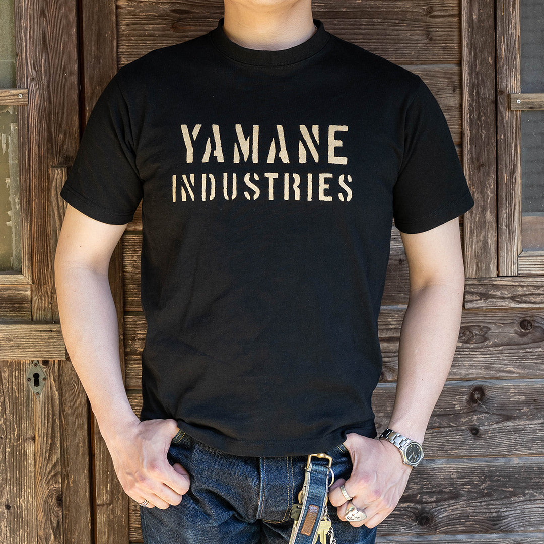 Lot.8002 "Union" 8.1oz USA Cotton T-shirt (YAMANE INDUSTRIES / Black )