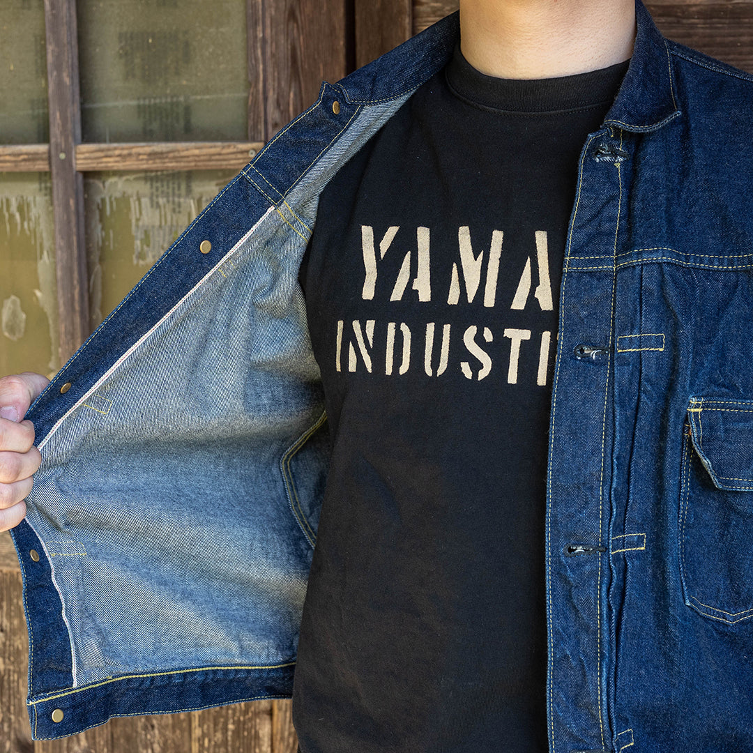 Lot.8002 "Union" 8.1oz USA Cotton T-shirt (YAMANE INDUSTRIES / Black )