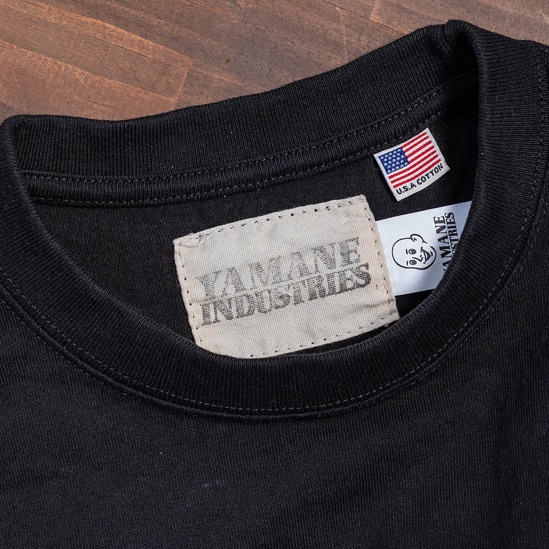 Lot.8002 "Union" 8.1oz USA Cotton T-shirt (YAMANE INDUSTRIES / Black )