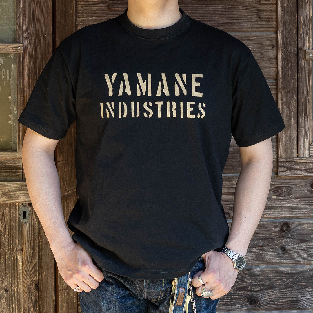 Lot.8002 "Union" 8.1oz USA Cotton T-shirt (YAMANE INDUSTRIES / Black )