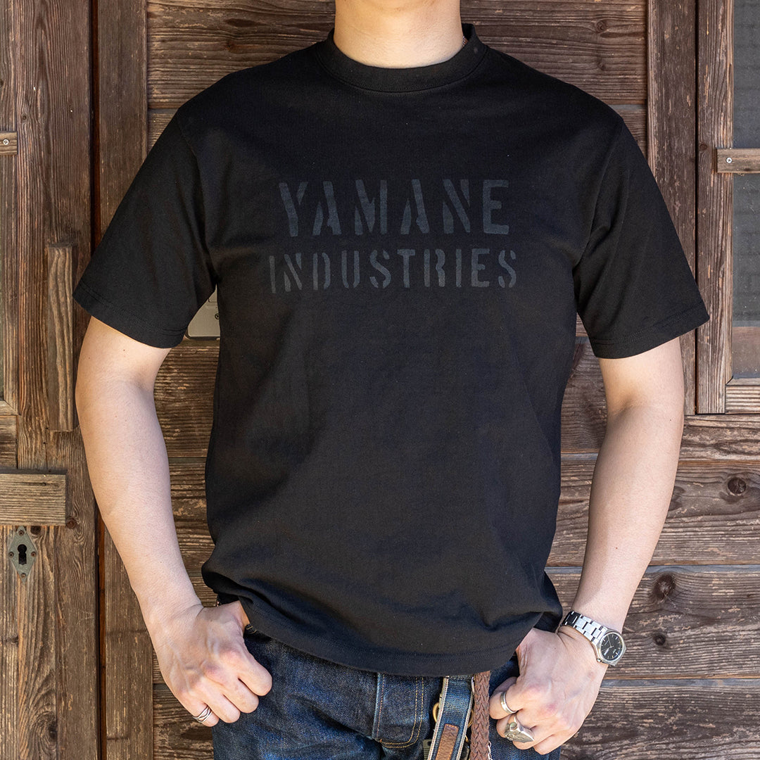 Lot.8002 "Union" 8.1oz USA Cotton T-shirt Black (YAMANE INDUSTRIES / Black )