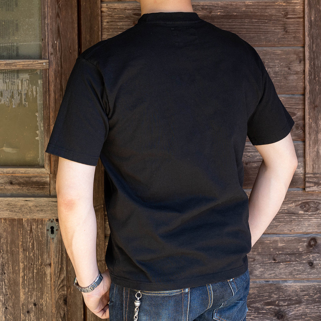 Lot.8002 "Union" 8.1oz USA Cotton T-shirt Black (YAMANE INDUSTRIES / Black )