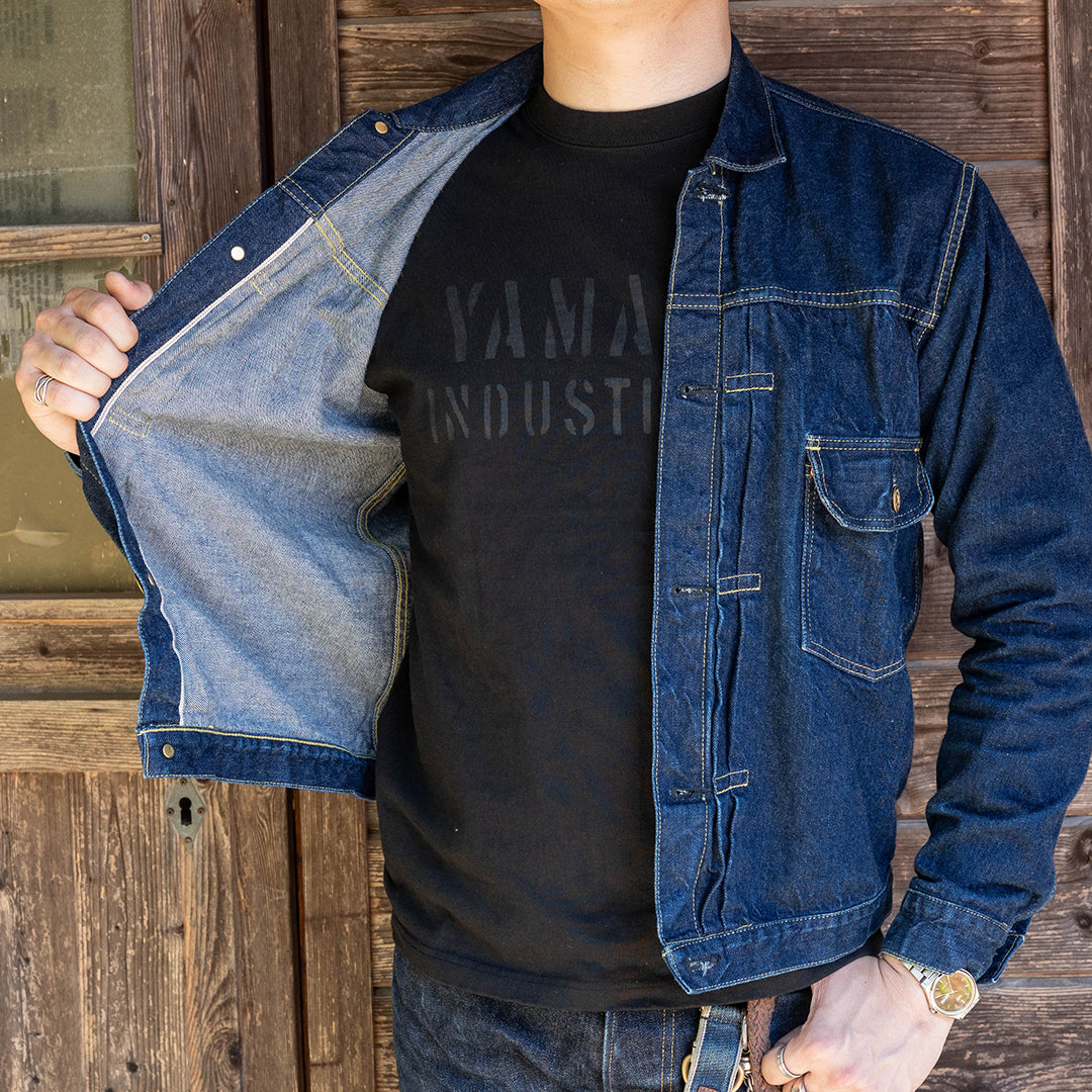 Lot.8002 "Union" 8.1oz USA Cotton T-shirt Black (YAMANE INDUSTRIES / Black )