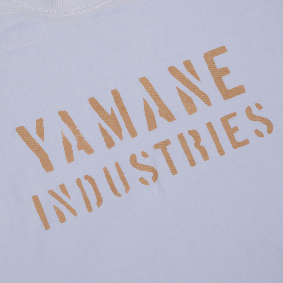 Lot.8002 "Union" 8.1oz USA Cotton T-shirt White (YAMANE INDUSTRIES / S.YEL )