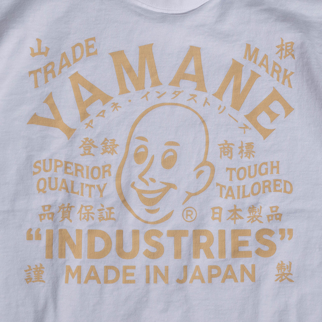 Lot.8002 "Union" 8.1oz USA Cotton T-shirt White (Leather Label Logo)