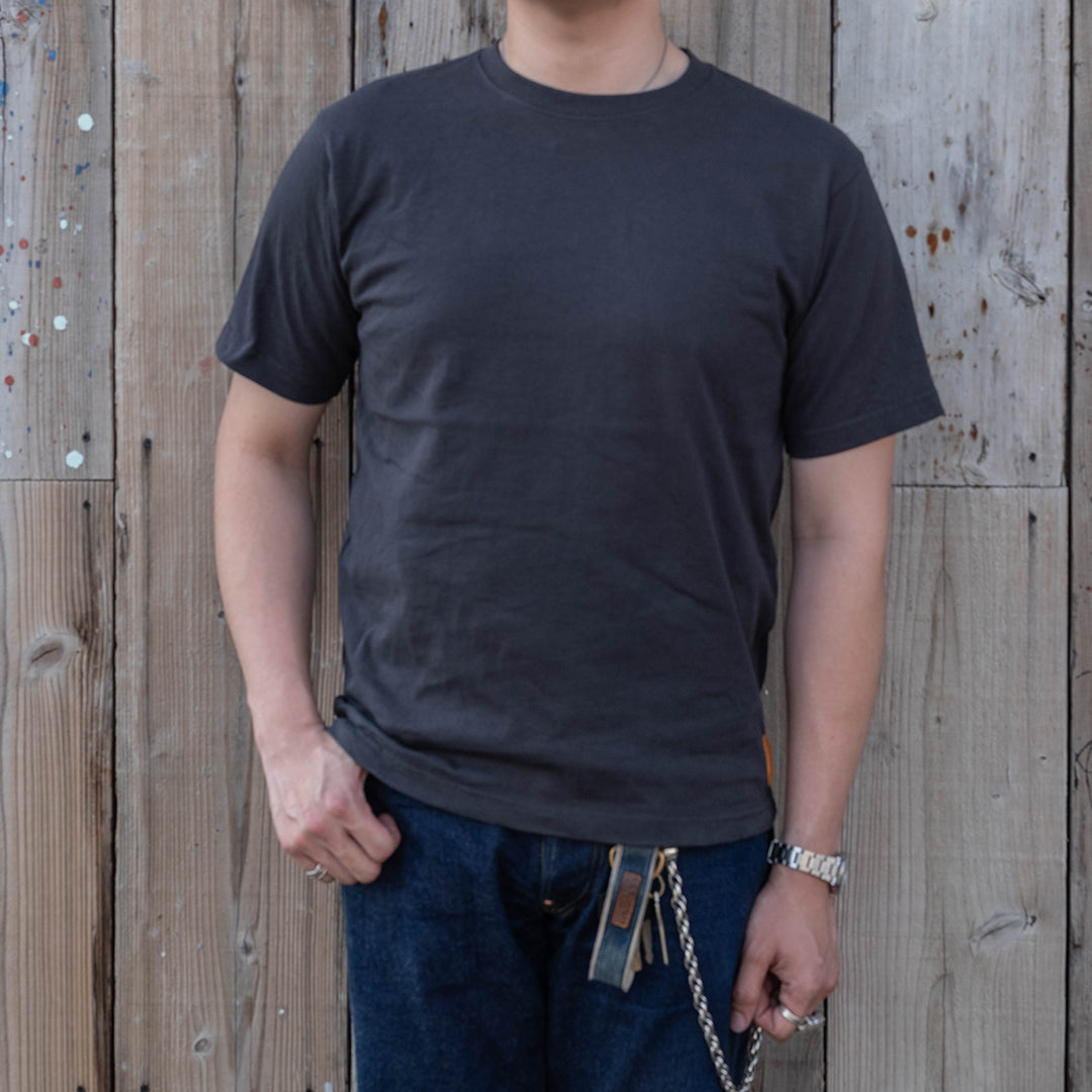 Lot.8002 "Union" 8.1oz USA Cotton T-shirt Charcoal (Plain / Face Label)
