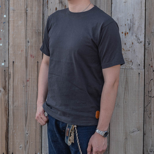 Lot.8002 "Union" 8.1oz USA Cotton T-shirt Charcoal (Plain / Face Label)