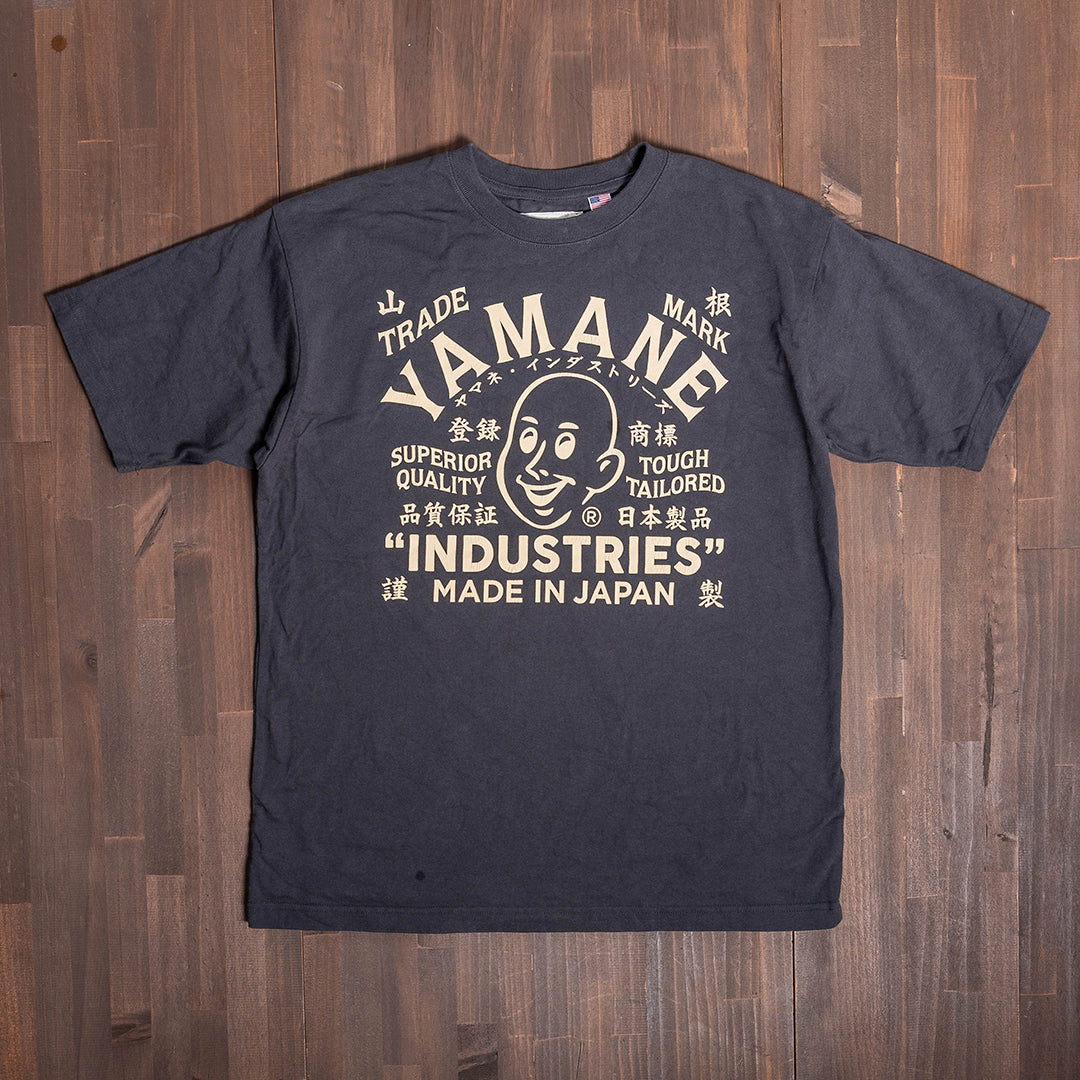Lot.8002 "Union" 8.1oz USA Cotton T-shirt Black (YAMANE INDUSTRIES / Black)