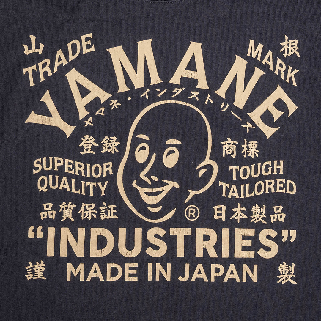 Lot.8002 "Union" 8.1oz USA Cotton T-shirt Black (YAMANE INDUSTRIES / Black)